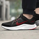 Nike (Nike) Laufschuhe Herrenschuhe für Sommer neue Luftpolsterkissen-Resistente, Schock-resistente, leichte, komfortable und vielseitige lässige und atmungsaktive Sportschuhe DA1105-001 Schwarz und Rot-Farbanpassung 44