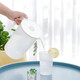 Wuji cold water kettle plastic high temperature resistant large capacity summer cold water cup good-looking tea cold water cup cold water teapot white 2000ml
