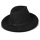 LUCKY BRAND Wool Felt Hat Wide Brim Adjustable Women's Autumn and Winter Versatile Sun Hat Black One Size