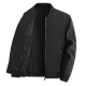 Woodpecker (Tucano) Ropa de primavera Chaqueta de cuello en pie Negocio para hombres Capases Capases de mediana edad y ancianos Daddy Clothing 2024 Spring and Autumn Top N9885 Negro 180/2xl 125140 Peso