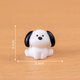 Yumi dog ornaments micro-landscape black and white puppy doll DIY decoration accessories living room entrance car desktop small ornaments 4 packs [1 each] black and white puppy 4 models