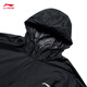 Li-Ning Originalgarn Sonnenschutzkleidung für Männer und Frauen im gleichen Stil Ice Seide Atmungsfreie kühle Feeling ultradünn schnell trocknend Sommersportjacke Sonnenschutzkleidung schwarz 831-3 2xl