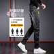 Jeep Spirit Jeans Herren Frühling und Herbst Neue koreanische Stil trendige schlanke Füße geraded sich vielseitige Modehose 6636 Black 32