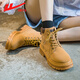 
Huili women's shoes for winter Martin boots for women plus velvet warm snow boots cotton shoes for women 0637 yellow - four seasons 36