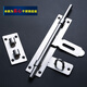 XMSJ304 stainless steel extra large thickened door latch door bolt exposed anti-theft padlock door latch wooden door old buckle lock 16 inch 11 core pole thick 11MM