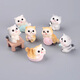 Gelun Cute Animal Park Mini Ornament Rabbit Kitten Dogs Dogs Micro Landscape Computer Monitor Decoration Children's Dolls Cats 10 Small + Table