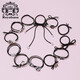 Royal sasa royal salsa hair rope hair tie 12-piece combination set basic elastic rubber band small fresh hair tie accessories