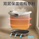 Kaimiao Kaaimool Kinderbad Eimer Bad Eimer Bad Bad Bad Bad Bad Bad Eimer Schwimmen kann auf dem großen Bad Eimer Debang Home Weiß + Dusche + Zhuanzhuan le Geschenkpackung sitzen