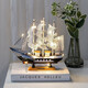 Oufanpu (oufanpu) graduation gift birthday gift for boys to cheer for the college entrance examination blessing gift Smooth sailing sailing ornament model Smooth sailing sailing model (with lights) [Set sail, chase dreams]