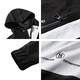 
Twister Fashion Brand Large Size Men's Wear Plus Fat Plus Jacket Men's Hooded Loose Fat Jacket JK1203 Black and White Double Pair 6XL (250-275Jin [Jin equals 0.5 kg])
