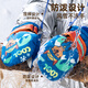 Paw Paw Team makes great contributions to children's gloves thickened ski warm gloves for boys and girls cartoon cute plus velvet playing snow gloves blue