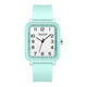 Julius New Simple and Fashionable Digital Square Dial pour les étudiants de jeunesse Examen Junior High School Women's Watch JA-1477 Elegant Purple