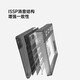 FLESPORTS MK870-Wired Single Mode Mechanical Keyboard Obsidian-White Blue Smoke Side Carved Keycap-Bauhinia Axle RGB Lighting Gaming Keyboard