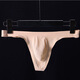 Sous-vêtements sexy pour la soie de glace transparente ultra-mince pour hommes string une pièce mince courroie translucide sans traces sportives à tendances sexy-trousseurs T-trousseurs rouges m