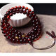 Burmese blood amber 108 beads beeswax bracelet raw stone bracelet for men and women amber bracelet necklace 6mm108
