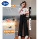 Disney Girls Pantalones rectos de patas anchas Summer 2024 Nuevos pantalones de seda de hielo para niños Mosquitos repelentes pantalones delgados pantalones de batido para niños medianos HL-1047 [Negro] 160 cm