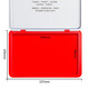 Plataforma de impresión deli Metal Metal Square Segundo Segundo Plataforma de impresión en seco Corte Aceite Rojo Suministro de oficina especial Red Financial 9893 [Gran] Aceite de impresión