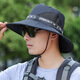 Tangfei Yipin Hat Men's Summer Large Brim Outdoor Fishing and Mountaineering Hat Fisherman Hat Sun Hat Sun Hat Digital Camouflage-Military Green One Size