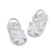 
David BELLA (DAVE/BELLA) baby step front shoes soft sole newborn shoes 0-1 year old baby girl sandals summer new princess shoes white [spot] size 17