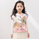 Tutu Little Elephant 2025 Autumn New Style Girls' Vests Children's Knitted Sweater Vests Sweet Jacquard Jackets Medium and Large Children's Clothing Tops Pink 130