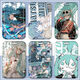 Hatsune Miku Anime Student Sliding Cover Card Campus Card Bus Card Diner Card Identity Card Protection Case Access Control Hatsune Miku CB13886 Card Cover + Black Short Braided Keychain