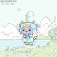 Raincoat Meow If History Is a Group of Meows Cute Peripheral Keychain Headphones School Bags and Pendant Gifts 5cm D-shaped Button Pendant_A841--Raincoat Style-Raincoat