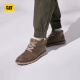 Cat Carter Martin Boots Botas de trabajo Zapatos para hombres Cawhide Casual Commuting New Retro rejuveneciendo botas de cuero de alto contenido P725612 Brown Light 40