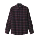 Muji MUJI men's flannel long-sleeved shirt ACB80C2A long-sleeved casual shirt dark red plaid L