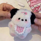 Xingheng Mengdiy Handmading Sucking Small Hand Bag Lindo llavero Pendiente Material de muñecas Plush Bolsas para la novia Regalo de cumpleaños Bolsos de material hecho a mano
