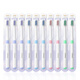 Lengsuanlingyun feels velvet soft-bristle toothbrush to care for gums adult toothbrush 10 pieces in random colors recommended by Wu Lei