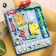 Idol Cat Children's Level von Ball Jungle Adventure Maze Tabletop Spiel Spielzeug 8-12-jähriges Jungen Spielzeug Geburtstagsgeschenke Rolling Ball Wasserniveau des Ball Jungle Adventure [acht Ebenen]