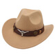 Der Titel der Herren Sommer tibetaner Top Hut Western Cowboy Hat Cowhead Accessoires fühlten Hut Männer und Frauenhut Sonnenschutz Sonnenhut Schwarz