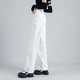 Simple 2023 Automne et hiver nouveau pantalon en denim polyvalent pour les femmes coréennes hautes hautes rythmes décontractés pantalons de plancher à jambes droits rétro 9853 xs