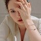 
ZEGL double-layer slim waist rose gold bracelet women's bracelet high-end 2025 new birthday gift for girlfriend