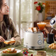 KGMT British brand toaster toaster household multi-functional retro breakfast bread toaster ivory white standard British brand