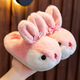 Miao Fei Children's Cotton Slippers Girls Winter Cartoon Cute Rabbit Home Slippers Warm Anti-Slip Baby Cotton Slippers Boys Pink (It is recommended to take one size larger) 16.5 cm 26-27 size