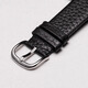 Adapté à Armani Gétille cuir en cuir de vache de vache sangle de montre masculine Ar11143 60028 Bracelet Pilot Black Lychee Pilot Black-Silver 22 mm