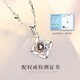 Farcoko four-leaf clover necklace female pendant clavicle chain Korean version student simple birthday gift for girlfriend and wife lucky four-leaf clover (white diamond)