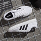 Adidas neue Herrenschuhe Sneakers Sommer Low Top Polishing und Anti-Slip Casual Canvas-Schuhe atmungsaktiv und leichte AW3889/kleine weiße Schuhe 41