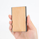 Ehrenmann деревянная визитная карточка Clip Men's Women's Women's Business Redwood Box Box с большим количеством карт.