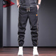 Pantalon décontracté de nouveau balance masculine marque de mode mince d'été harem pantalon sportif à séchage rapide pantalon 2025 Nouvelle mode pantalon pour hommes polyvalents noir xl