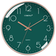 Compas wall clock radio clock 2025 living room clock stylish simple calendar office examination room school automatic timing white 14-inch 6219 radio clock (diameter 35 cm)