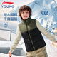 Li Ning Children's Clothing Children's Down Vest Men's and Women's Small and Big Children's 85% Duck Down Warm Vest Jacket 140YMRU015-3