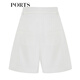PORTS spring and summer new simple shorts SL8P042NWB011 Sky White S 4