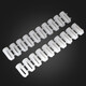 Philgu plastic embedded nut expansion tube furniture wardrobe cabinet hinge M4 self-tapping screw with row of rubber plugs white bullet-shaped embedded nut = 100 pcs quantity