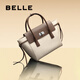 Belle (Belle) Tasche Herbst und Winter Frauen 2025 Neue echte Leder Textur Pendler One-Shoulder Crossbody Handtasche X9215AX5 [Pre-Photo-Beratungsinventar] Grau