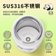 Diller Panda Thermometer for women cute creative portable student cup high-value water cup souvenir customized holiday gift Youle Panda Thermometer - 420ML - white