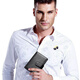 SEPTWOLVES Men's wallet Men's card bag Business card holder Multi-function card holder Men's card holder ID bag Business black