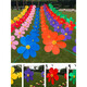 Mi Hong Miehone Plastic Windmill String Decoración al aire libre Juguetes para niños Juguetes Infantil Mall Raída Diseño de área escénica de área pintoresca Moldia de viento de 10 metros 10 flores