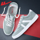 Pull-back canvas shoes men's breathable sneakers men's shoes men's casual shoes student youth trendy cloth shoes sports spring and summer 2023 light blue soft sole classic (customers with wide feet are recommended to go up one size) 42